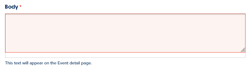 screenshot body field
