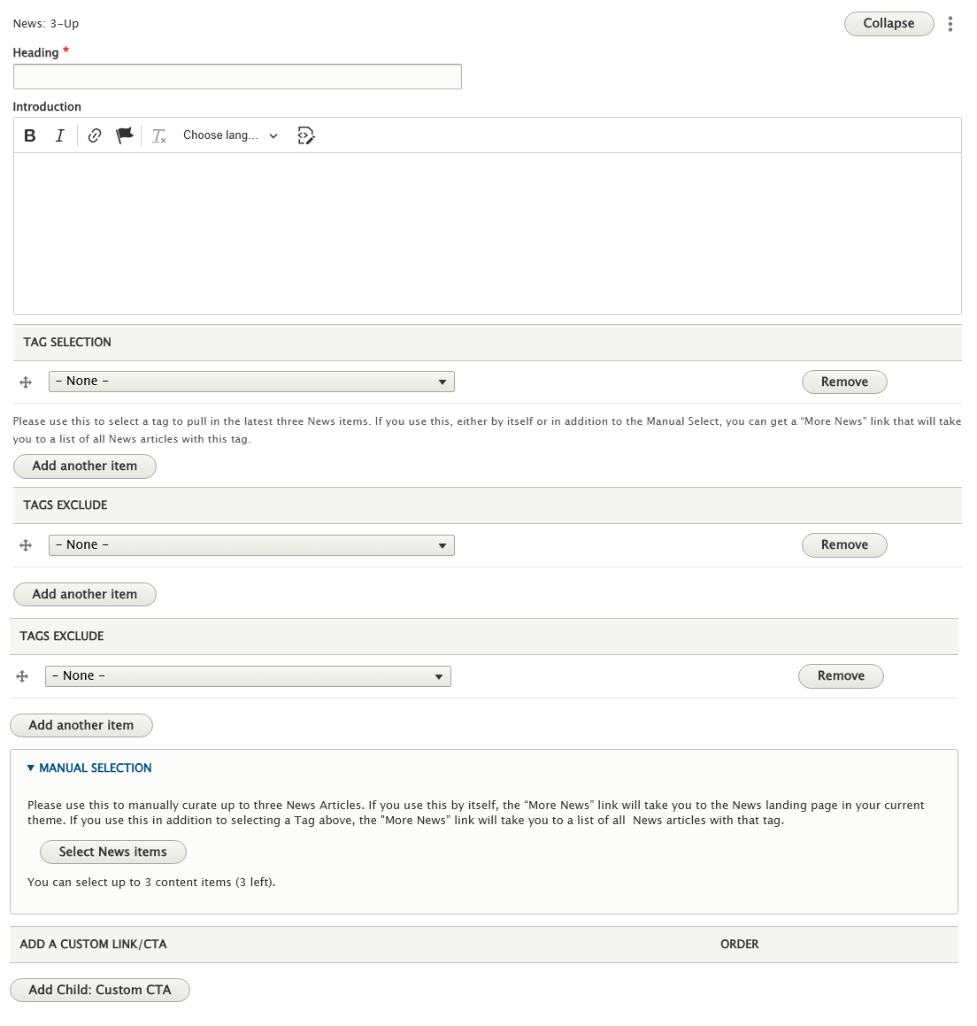 screenshot news 3-up edit form