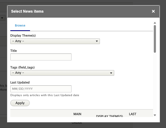 screenshot news 3-up article selection manual