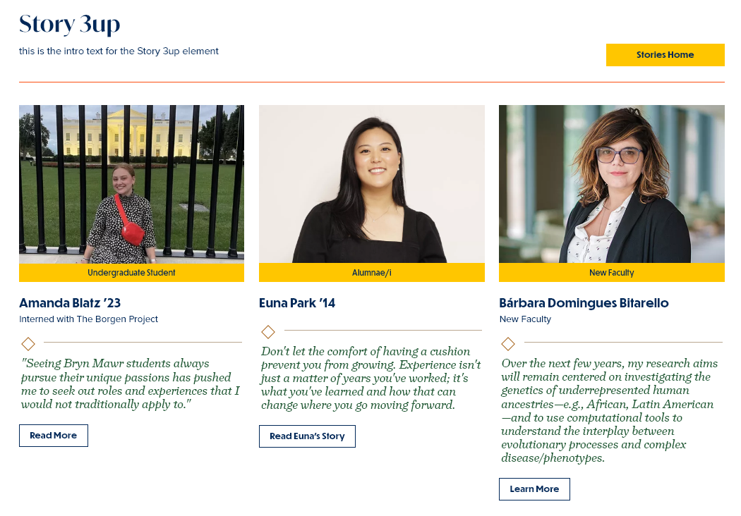 screenshot story 3-up manual display