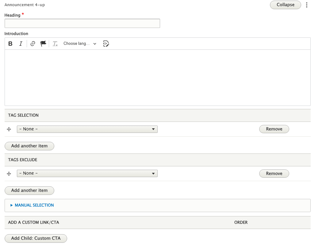 screenshot announcement 4-up edit form