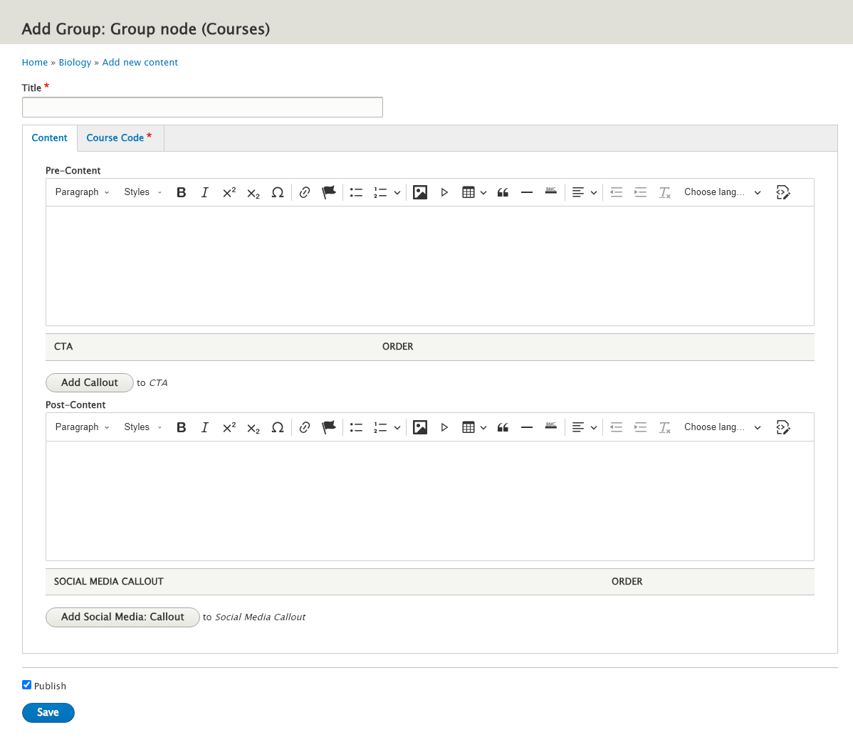 screenshot course edit screen