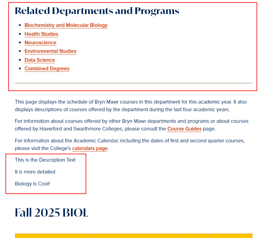 screenshot course description display
