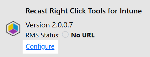 Configure Recast Management Server link