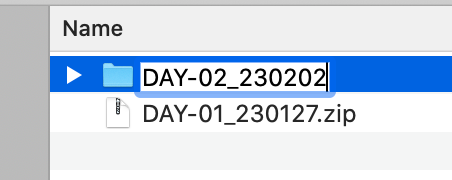 Renaming the folder to "DAY-02_230202".