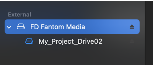 Root drive selected in the side bar of the Disk Utility window.
