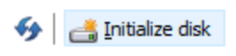The initialize disk button in MacDrive