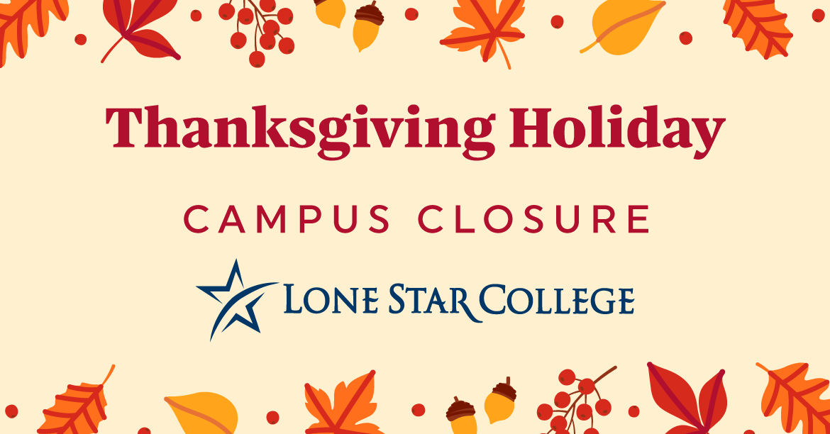 Wishing You a Restful Thanksgiving Break! Campus is closed November 26th through 30th