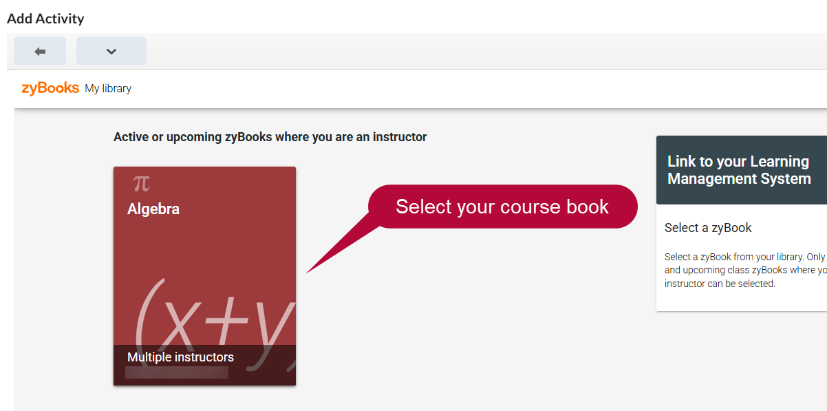 Identifies Macmillan Course Tools :Launch selection
