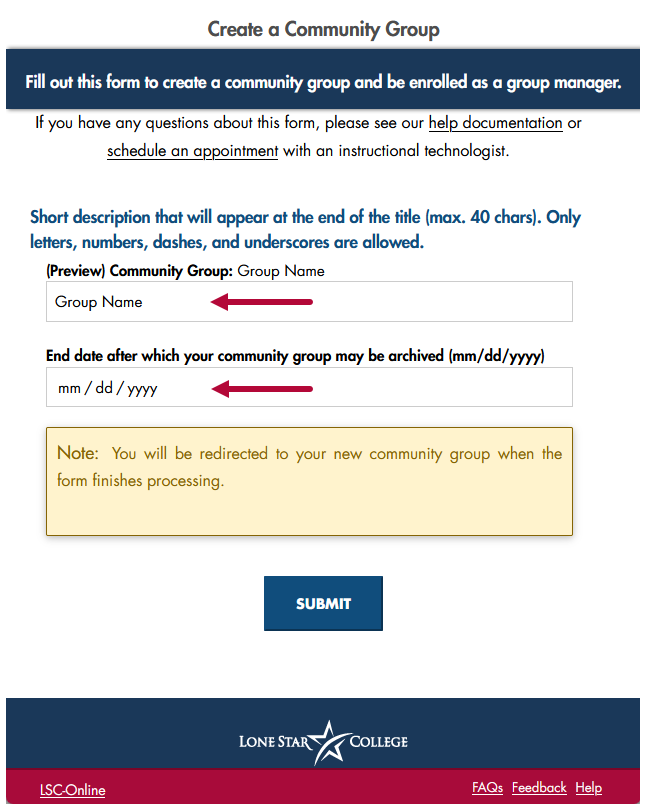 indicates fields to complete 