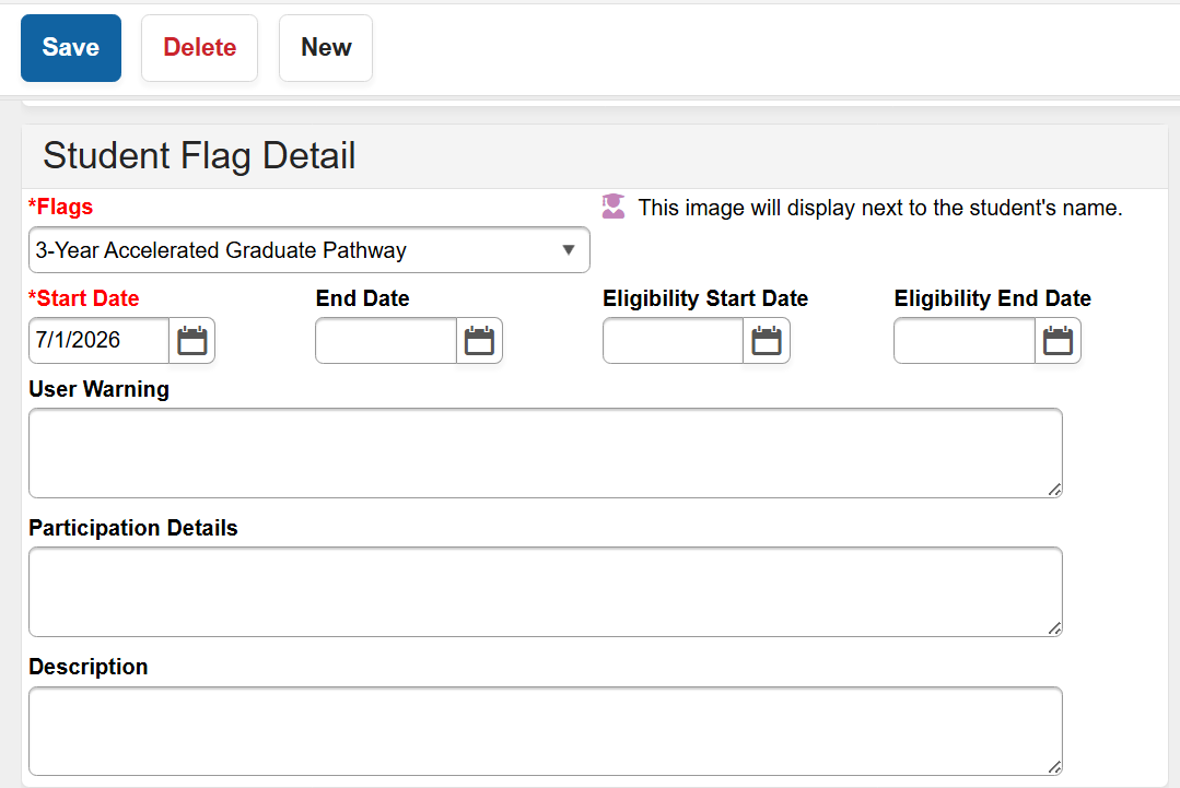 3-Year Accelerated flag add tool.