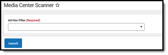 Screen shot of a Scanner with Use Ad Hoc Filter Enabled