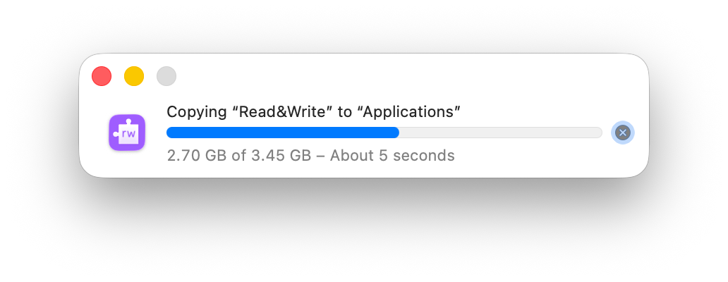 Copying Read&Write window