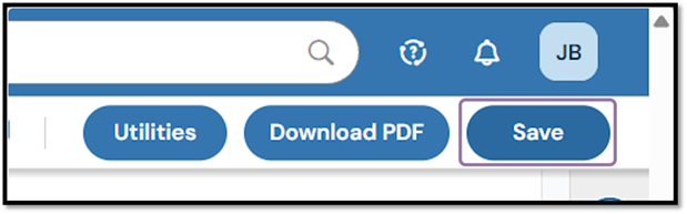 When you are finished making your changes, click Save.