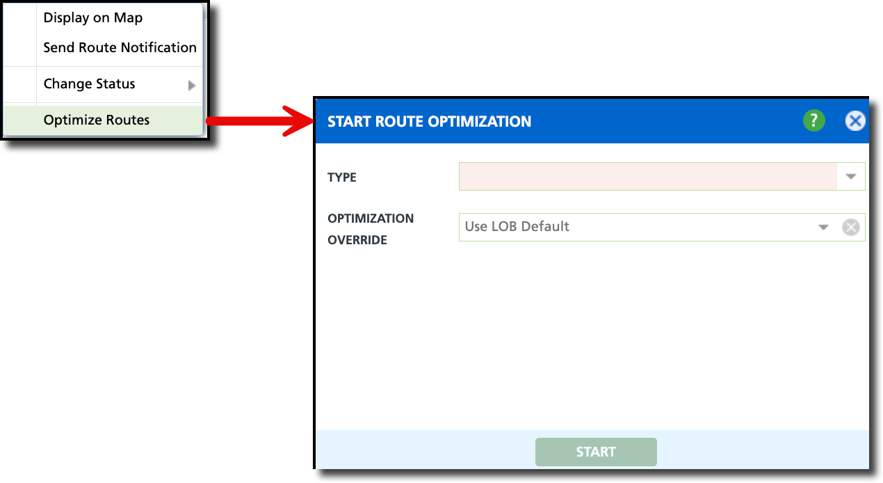 Optimize Routes option